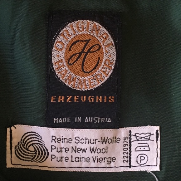 Original Hammerer Austrian green wool skirt - Picture 5 of 8